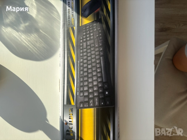 Комплект QWERTY клавиатура + мишка, USB, снимка 2 - Клавиатури и мишки - 52221116