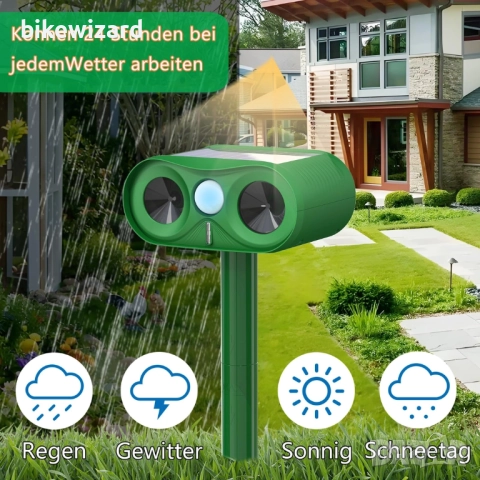 Ултразвуков репелент за за белки,котки, кучета, птици, мишки и др. НОВ , снимка 4 - Други - 51695928