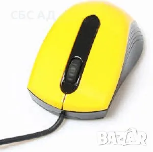 Оптична мишка Media-tech MT1104Y, USB, Жълта
