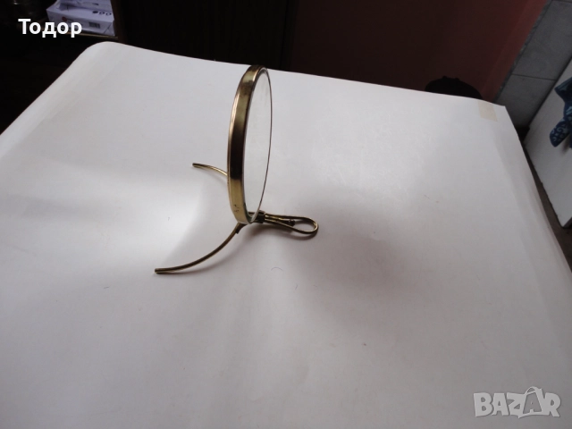 Двустранно бронзово настолно огледало , снимка 5 - Антикварни и старинни предмети - 52836010