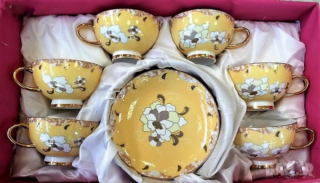 Голямо Намаление на чаши и комплекти за кафе костен порцелан , снимка 6 - Подаръци за юбилей - 43694999