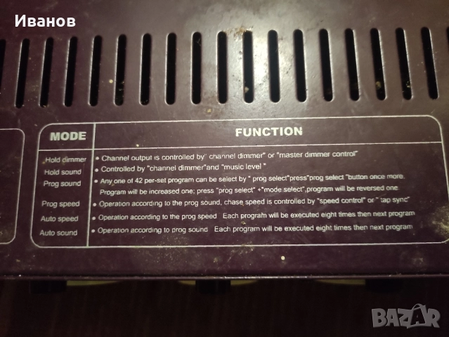 Димер уред за цветомузика , снимка 5 - Ресийвъри, усилватели, смесителни пултове - 51531663