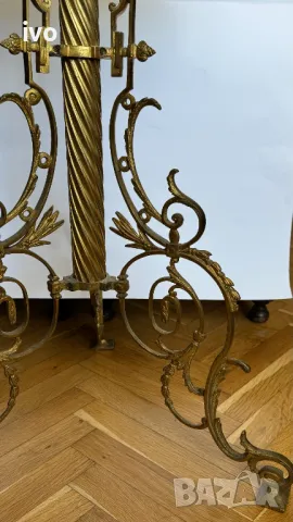 Антикварна френска масичка с мраморен плот, снимка 7 - Антикварни и старинни предмети - 49820439