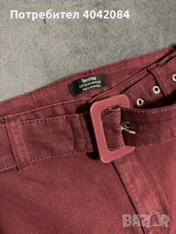 Панталон с колан Bershka, снимка 3 - Панталони - 56453350
