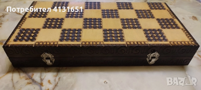 дървен шах, снимка 2 - Шах и табла - 52529484