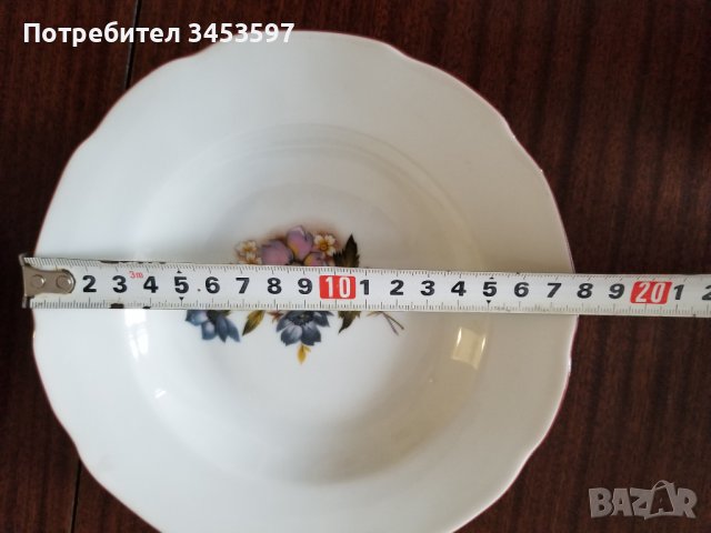 17 броя български чинии порцеланови, "IZIDA" , снимка 5 - Чинии - 37662469