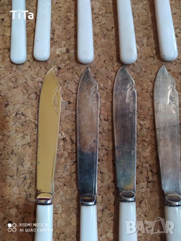 Английски посребрени прибори за риба или десерт, снимка 4 - Прибори за хранене, готвене и сервиране - 34178678