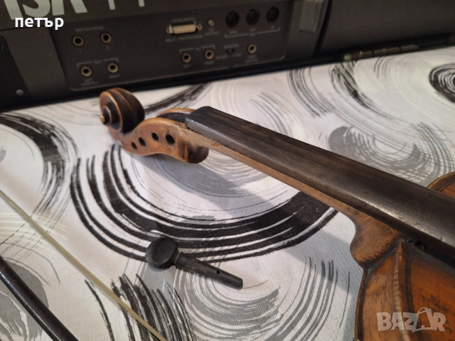 Много стара цигулка, снимка 3 - Антикварни и старинни предмети - 54006621