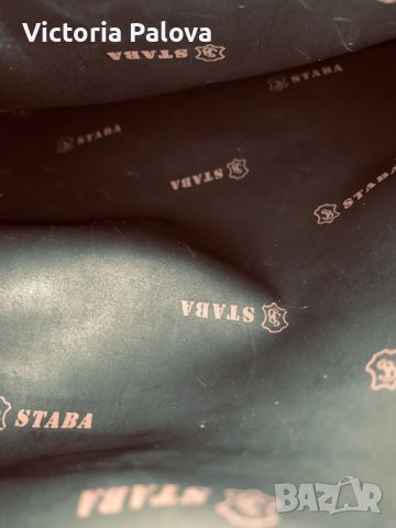 Черна чанта STABA Италия,естествена кожа, снимка 7 - Чанти - 38404478