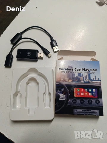Безжичен адаптер за кола 2 в 1 Car Play, снимка 3 - Аксесоари и консумативи - 53206031