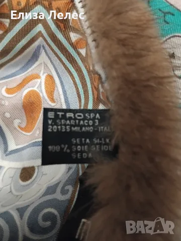 ETRO копринен шал, снимка 8 - Шалове - 49702920