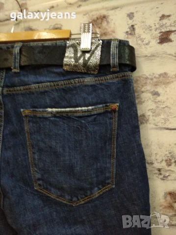 What*s up- модел Boyfriend, Големи размери, изчистени, леко избелени, стегнат деним, снимка 2 - Дънки - 51404658