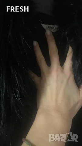 Палто с косъм Liu Jo L, снимка 5 - Палта, манта - 48653464