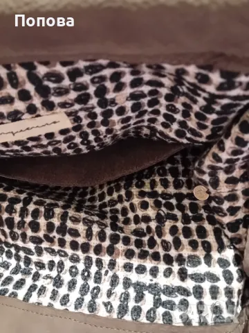 Маркова чанта естествена кожа сива, снимка 8 - Чанти - 49236259