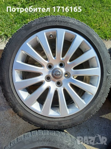 OPEL 18 ОРИГИНАЛНИ АЛУМИНИЕВИ ДЖАНТИ С ГУМИ , снимка 2 - Гуми и джанти - 50787423