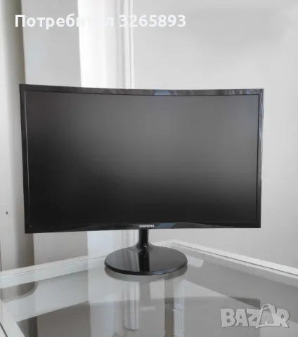 Монитор-SAMSUNG 24" C24F390FHU,LED, снимка 7 - Монитори - 48025292