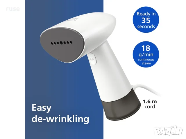 НОВИ! Ръчна парна ютия Philips Handheld Steamer STH1010/10 уред за гладене 900W, снимка 3 - Ютии - 56117651