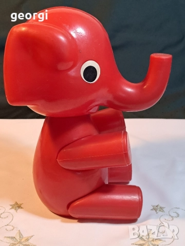 стара българска играчка от соца слон 20/4, снимка 2 - Антикварни и старинни предмети - 51706396