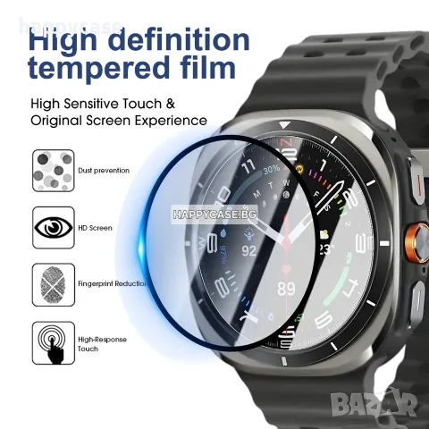 Samsung Galaxy Watch Ultra 2 2026 / Ultra 47mm 2025/2024 / 5D Протектор за цял екран, снимка 6 - Смарт часовници - 55768681
