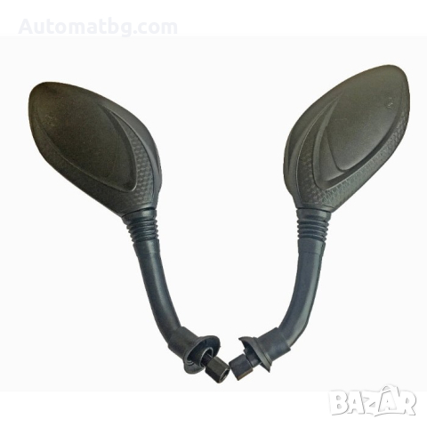 Комплект огледала за мотор Automat, Универсални, 1912, Черни, снимка 2 - Аксесоари и консумативи - 44697847