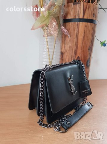 Черна чанта Saint Laurent код SG-K89, снимка 3 - Чанти - 35421143