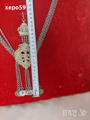 Огромен стар сребърен накит в отлично състояние, снимка 4 - Антикварни и старинни предмети - 52217581