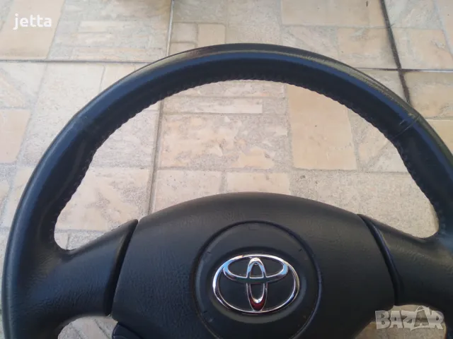 Мултифункционален волан с airbag за Тойота корола Е12 2002-2004 и версо 2001-2004, снимка 4 - Части - 48668867