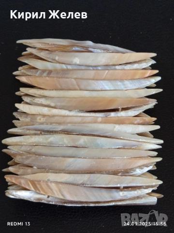 Дамска гривна от натурален кралски седеф разтеглива ХЕНД МЕЙД прекрасна 51337, снимка 5 - Гривни - 51822634