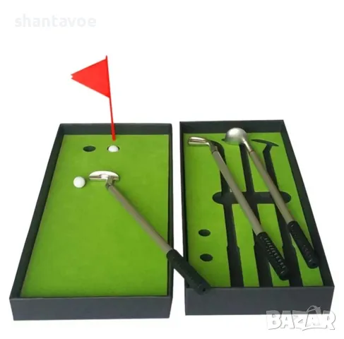 Комплект мини голф с 3 химикала - метални стикове, снимка 3 - Подаръци за мъже - 49369859
