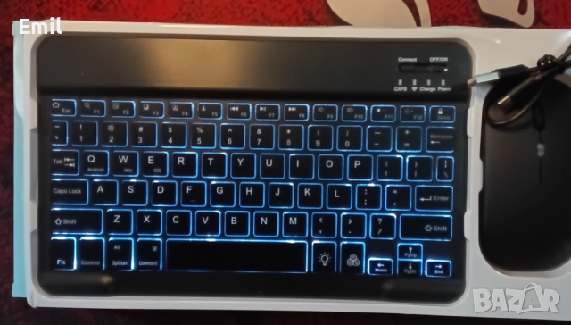 Комплект Wi-Fi безжична клавиатура и мишка, снимка 7 - Клавиатури и мишки - 52308425