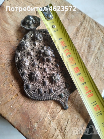 Стара сребърна пафта, снимка 6 - Антикварни и старинни предмети - 53996398