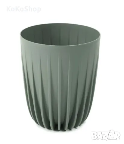 Кашпа-19х22,6 см./зелена кашпа/пластмасова кашпа