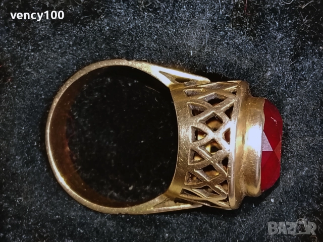 Дамски златен пръстен, снимка 3 - Пръстени - 52256486