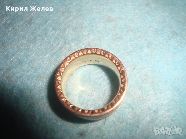 T1 ALE R 50 ПОЗЛАТЕН СКЪПОЦЕНЕН ЕМАЙЛИРАН ПРЪСТЕН PANDORA МАРКОВО ФЕШЪН БИЖУ с ДИАМАНТЧЕТА 25266 , снимка 14 - Пръстени - 34884063