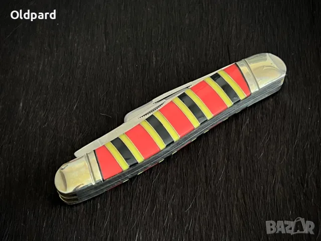 Голям висококачествен колекционерски джобен сгъваем нож Texas Stockman Coral Snake  (RR2275), снимка 5 - Ножове - 48644508