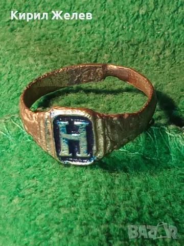 СТАРИНЕН САЧАНЕН ПРЪСТЕН с БУКВА МОНОГРАМ - Н Ръчна ИЗРАБОТКА САЧАН За КОЛЕКЦИЯ 30018, снимка 11 - Антикварни и старинни предмети - 47162457