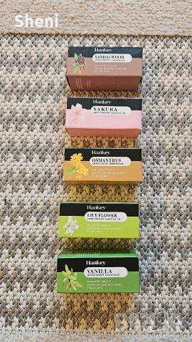 Комплект 5 бр. ароматни етерични масла Hankey – 10ml, снимка 4 - Други стоки за дома - 54313747