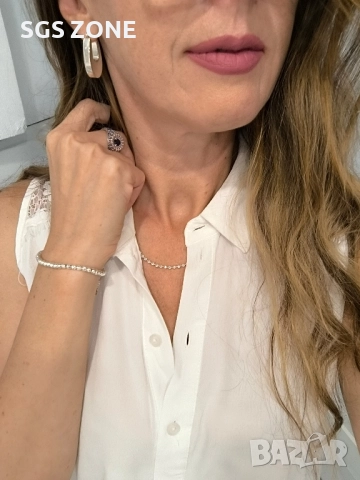 СРЕБЪРНИ ОБЕЦИ 925, снимка 2 - Обеци - 52393234