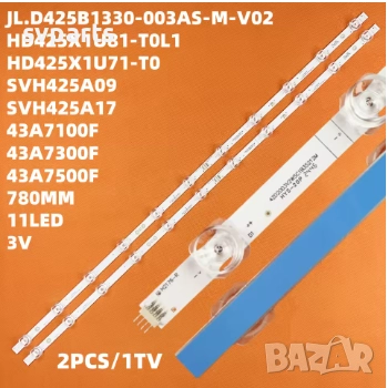 LED ленти за подсветка HISENSE 43U5069 43AE7000F 43A7100F 43A7300F 43A7500F 43A7100FTUK 43AE7000FTUK