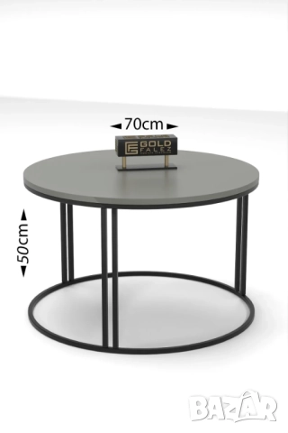 Кръгла масичка за кафе / Холна масичка - 12 цвята, снимка 14 - Маси - 51932688