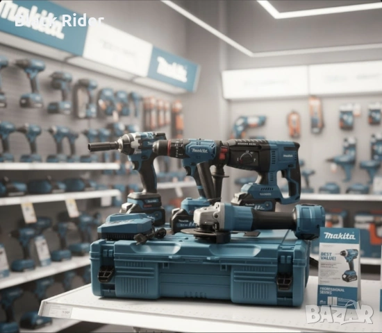 Професионални акумулаторни инструменти MAKITA винтоверт, флекс, перфоратор