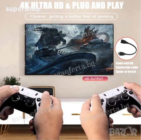 Игрова конзола с вградени игри, TV Game Stick Pro, Super Mario, снимка 3 - Други игри и конзоли - 52447354