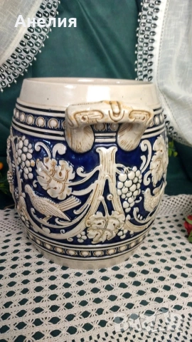 Разкошни рисувани кашпи с релеф, снимка 3 - Декорация за дома - 54152376