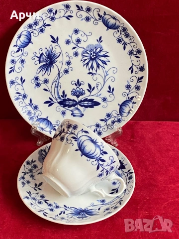 Баварски порцеланов сервиз за кафе -WUNSIEDEL, снимка 3 - Сервизи - 53934411