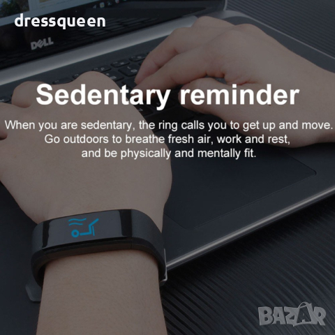 3345 Фитнес гривна Fitness Tracker с часовник, снимка 16 - Други - 44804795