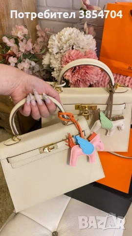 чанта Ермес МИНИ КЕЛИ 19, 25, 28см*Кели*H E R M E S K E L L Y, снимка 9 - Чанти - 51919800