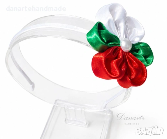 Диадема в цветовете на българското знаме – ръчна изработка