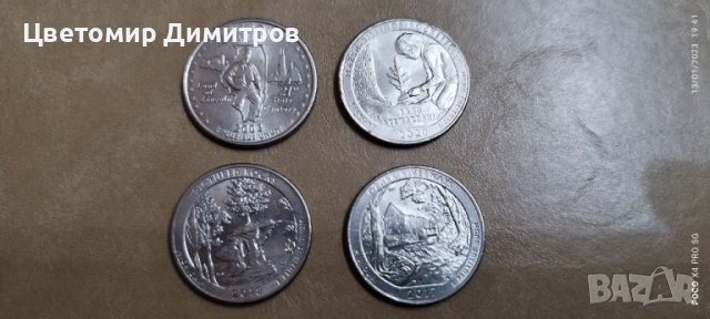1/4 dollar USA quarter , снимка 2 - Нумизматика и бонистика - 39297604