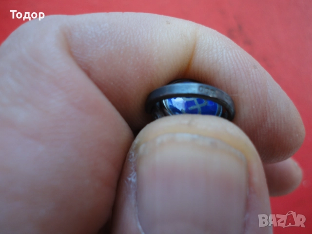 Уникален сребърен молив с емайл Art Nouveau 800, снимка 5 - Колекции - 52849468