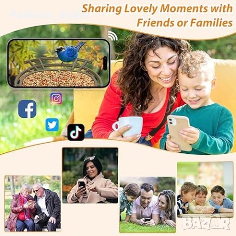 Нова хранилка за птици с Камера за наблюдение 1080P 64G Автоматично заснемане запис на видеоклипове , снимка 6 - За птици - 42901699